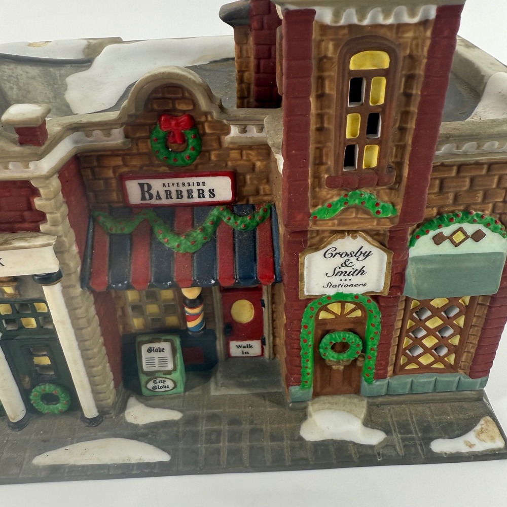 Vintage Department 56 Riverside Row Shops 58888 Christmas in the City Retired - Picture 3 of 12